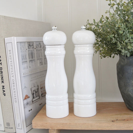 White Salt & Pepper Mill