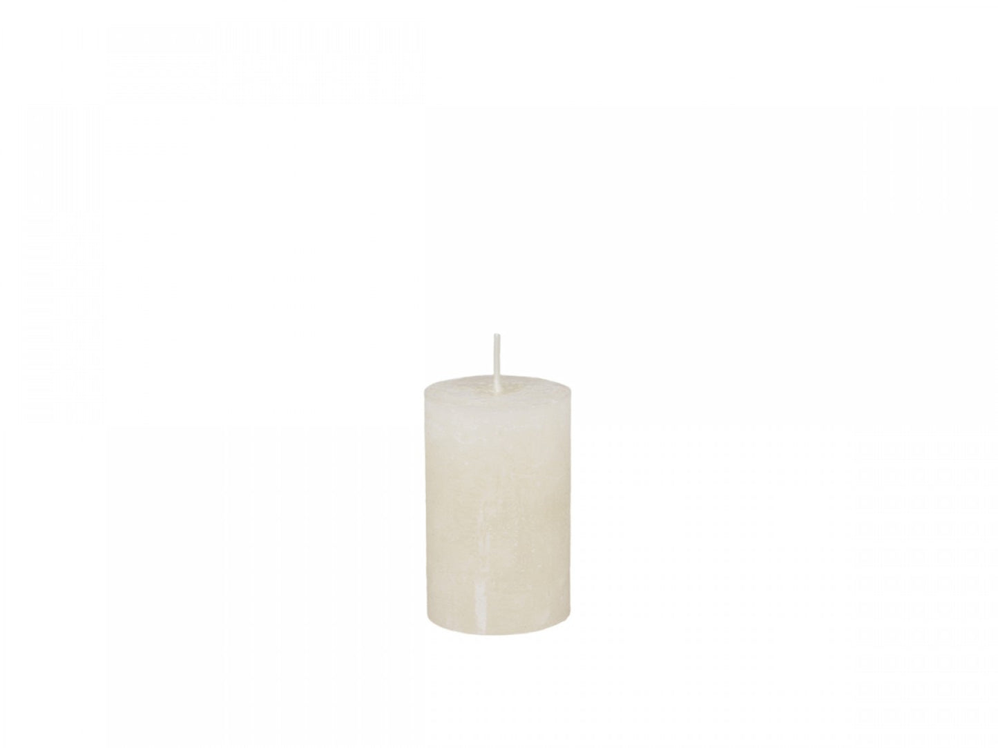 Cream Rustic Pillar Candle