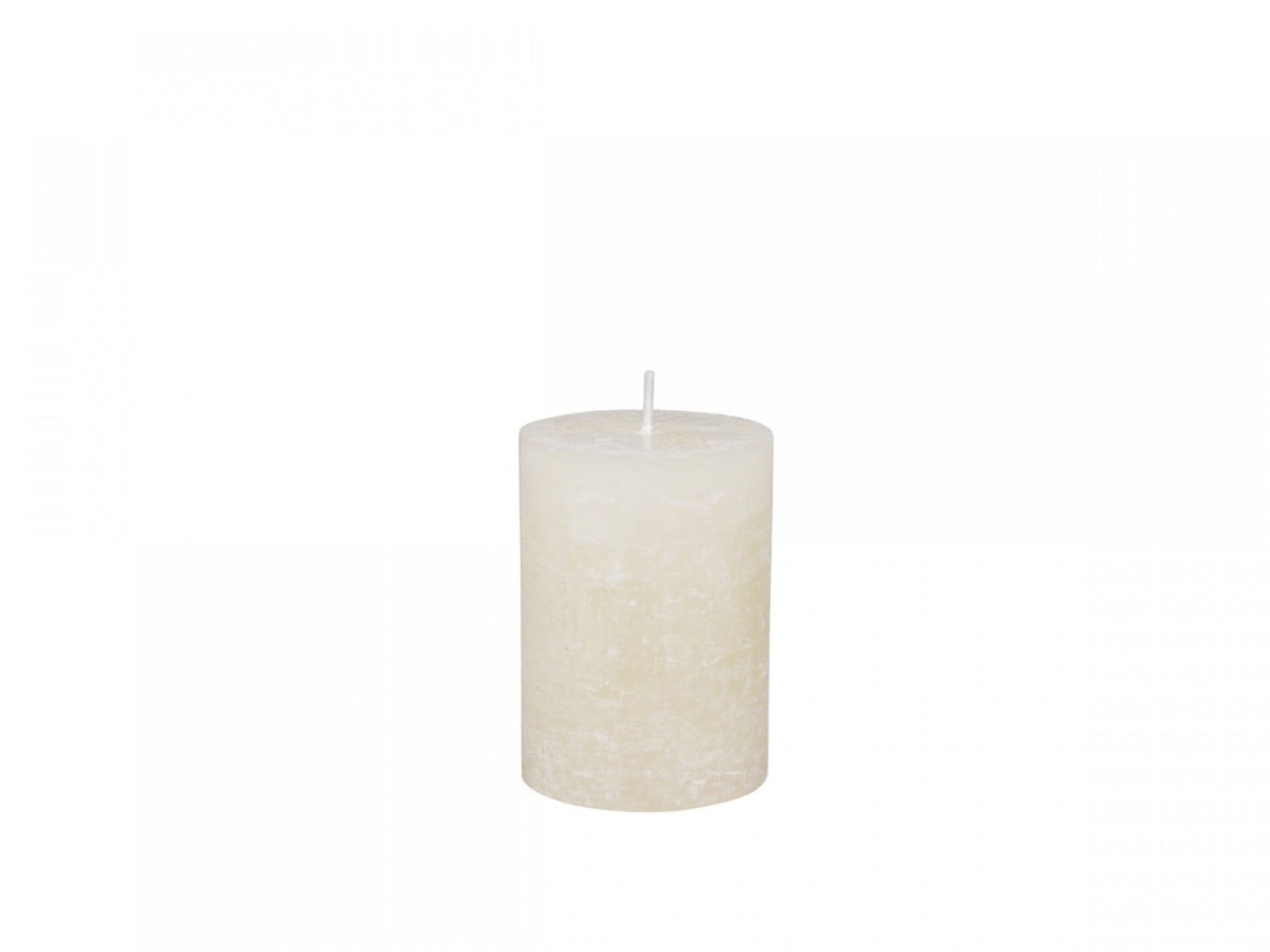 Cream Rustic Pillar Candle